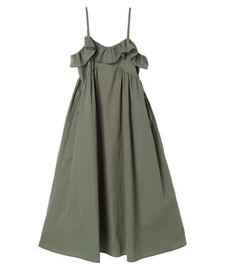 Green Parks ・ＳＵＧＡＲ　ＳＰＯＯＮ　フリルキャミワンピース Khaki