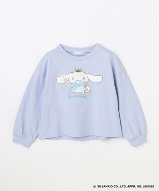 ANY KIDS 【シナモロール×ANY KIDS】アップリケ 長袖Tシャツ サックスブルー
