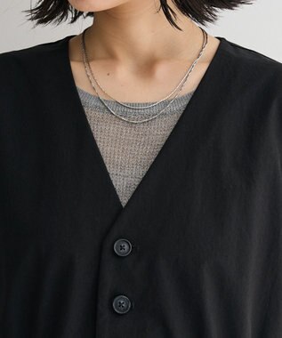 Green Parks ドロストフレアベスト Black