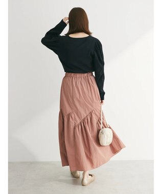 Green Parks ・ＳＵＧＡＲ　ＳＰＯＯＮ　キリカエギャザースカート Pink