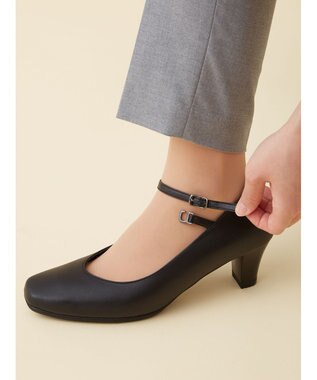 ASICS WALKING ペダラウォーキングシューズ 2E ヒール高5.0cm ブラック系