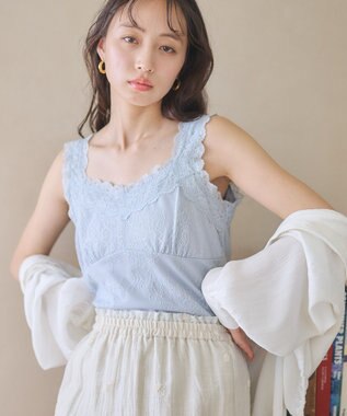 earth music&ecology 総レースキャミソール