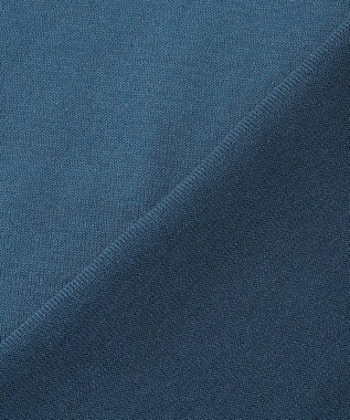 GOTAIRIKU 【洗濯機可】テーラード DRESS BIZ スキッパーニットポロ ターコイズブルー系