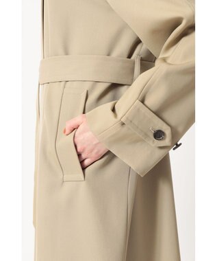 DAKS タータンチェックライニング ドルマンコート ベージュ