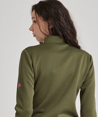 PW CIRCULUS 【ストレッチ / 快適 / 一枚でサマになる】【WOMEN】NEW ロングスリーブモック T カーキ系