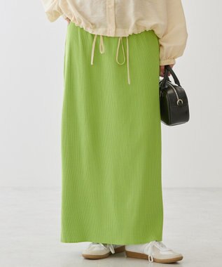 AMERICAN HOLIC 針抜きテレコタイトスカート Light Green