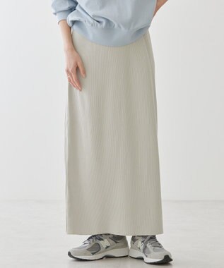 AMERICAN HOLIC 針抜きテレコタイトスカート Light Gray