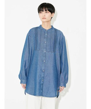 AMERICAN HOLIC デニムブザムバックボタンチュニック Indigo