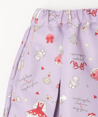 ANY KIDS 【カードキャプターさくら×any FAM】総柄 スカート ラベンダー