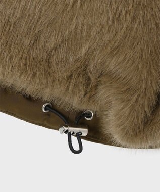 Paul Smith フェイクファー カジュアルコート カーキ