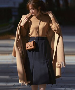 23区 【CLASSY.1月号掲載】manifattura big ウール マフラー キャメル