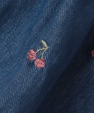 ANY KIDS デニムスカッツ ブルー×ブラック