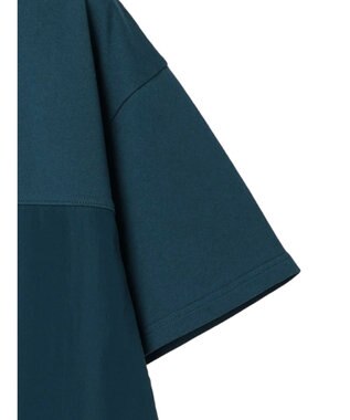 Green Parks 異素材切替ドッキングチュニック Blue Green