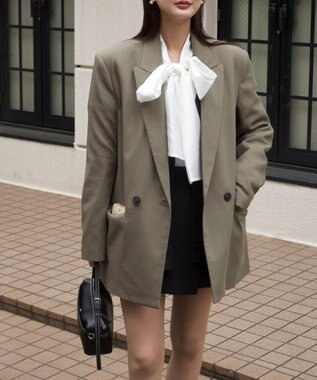 Green Parks AnriettMusee シアーボウタイブラウス Off White