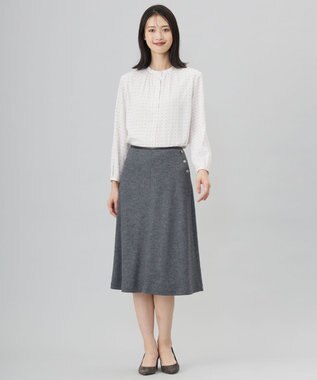 J.PRESS LADIES 幾何プリント カットソー グレージュベース系5