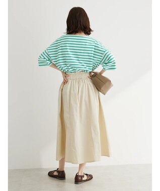 Green Parks Ｉ　デニムハギロングスカートII Ivory