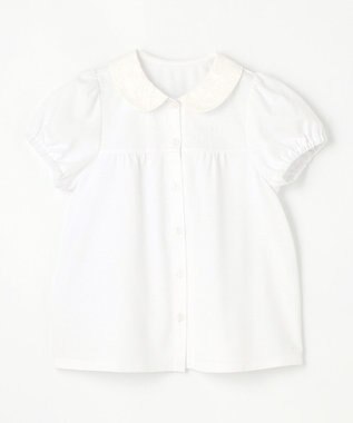 組曲 KIDS 【110-140㎝】レーシー ブラウス オフホワイト