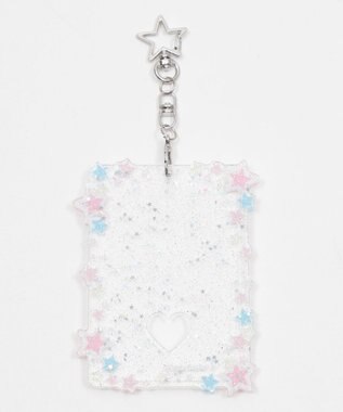 WEGO 【痛バ＆推し活】キラキラスターカードホルダーキーホルダー 柄1