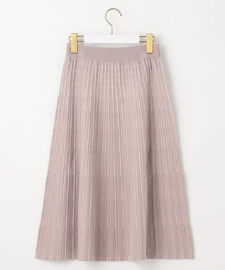 ANY SIS S 【低身長企画】バイカラーニットセットアップ ローズグレー