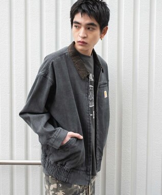 WEGO ワーカーズWジップデニムブルゾン ブラックその他