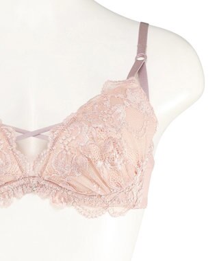 San-ai Resort（三愛水着楽園） 【WEB限定】【プチプラブラセット】純欲カラーヌーディーレーシーストリングブラ＆ショーツセット 【northerly】 Nピンク