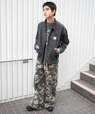 WEGO ワーカーズWジップデニムブルゾン ブラックその他