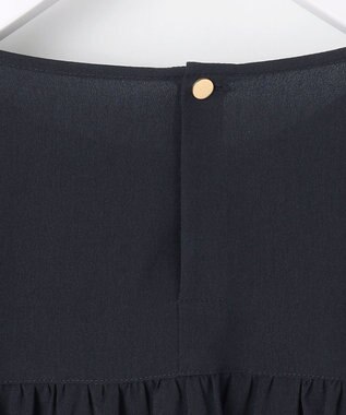 ANY SIS S 【洗える】ケープフリル ブラウス ネイビー