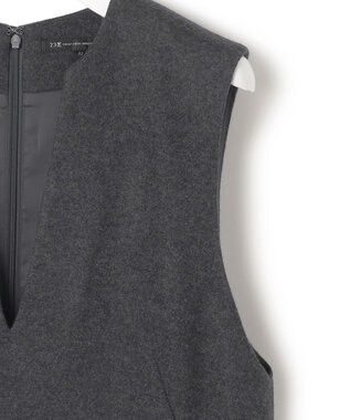 23区 S 【Sサイズ限定】ウールミルドジャージー ジャンパースカート グレー系