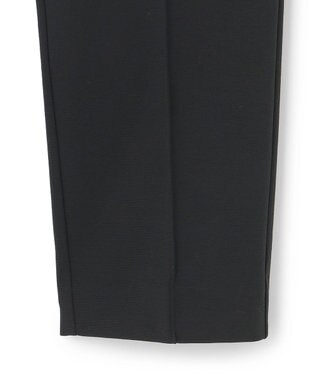 ICB 【洗える】コットンコンプレッシャー ストレートパンツ ブラック系