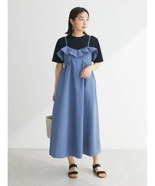 Green Parks ・ＳＵＧＡＲ　ＳＰＯＯＮ　フリルキャミワンピース Blue
