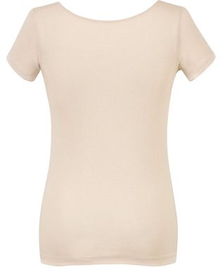 Wing インナー 【綿の贅沢オーガニック】 オーガニックコットン混素材 薄くて軽い ２分袖 EL1256 ウイング／ワコール ベージュ