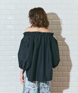 GRACE CONTINENTAL ボリュームスリーブトップ ブラック