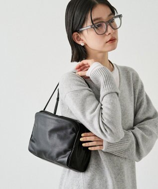 russet kuubo ボックストートバッグ(CE-1633) Black