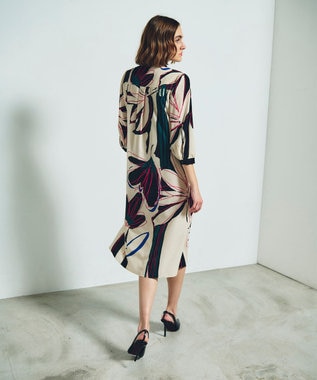 GRACE CONTINENTAL キカラインフラワーワンピース キナリ