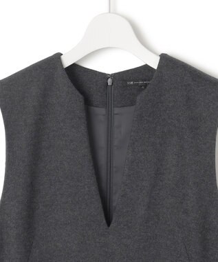 23区 S 【Sサイズ限定】ウールミルドジャージー ジャンパースカート グレー系