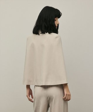 GRACE CONTINENTAL トリアセケープスリーブジャケット ベージュ