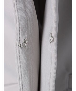 Green Parks ｅｆ－ｄｅ　ストレッチツイルカラーレスジャケット Gray Beige