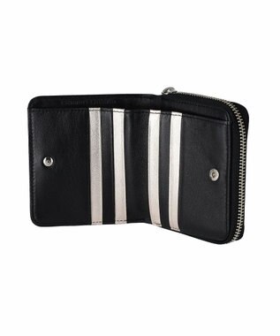 tsumori chisato CARRY tcパッチワーク ラウンドファスナー2つ折り財布 ブラック