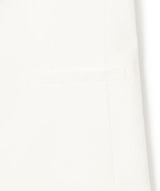 23区 【先行予約】アイアスマットストレッチ ノーカラージャケット ホワイト系