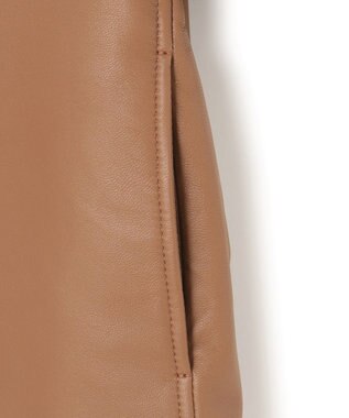 23区 L ラムレザー ステンカラー ジャケット キャメル系