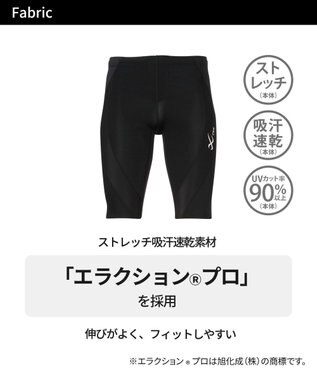 CW-X 【MEN】スポーツタイツ　ジェネレーター　ハーフ　/ワコール　HZO635 ブラック