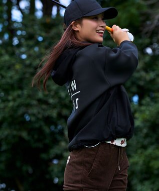 PW CIRCULUS 【WOMEN】NEW ダンボール デタッチャブルフーディー ブラック系