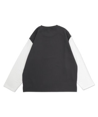 WEGO カルゼアンサンブルベスト（LS） ブラック中濃色