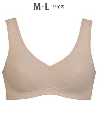 Wing Wing Sports 【ウォーキングブラ】ノンワイヤーブラ 動きやすくてさらりと快適 身生地部は吸汗速乾 カップ肌側はムレにくい NB4033 ウイング／ワコール シナモンブラウン