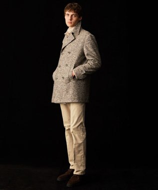 JOSEPH ABBOUD 【キングサイズ・ウエストも伸びる！/ストレッチ/暖かい/オーガニック】オーガニックカルゼストレッチ パンツ アイボリー系