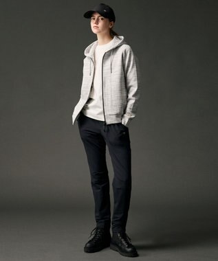 JOSEPH ABBOUD MOUNTAIN 【テーム・ヤルヴィモチーフ】プレーティング天竺 ロングTシャツ ホワイト×ネコ