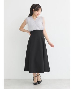 earth music&ecology バックレースアップスカート Black