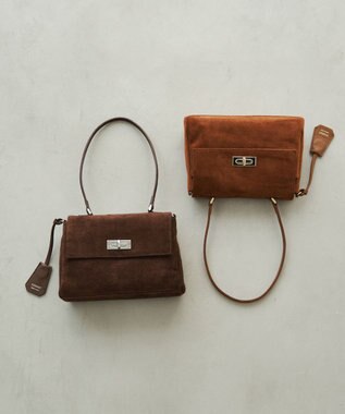 russet スエードフラップミニトートバッグ(CE-1722-WEB)