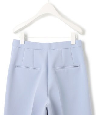 ICB 【洗える】トリプルクロスツイル ワイドパンツ スカイブルー系