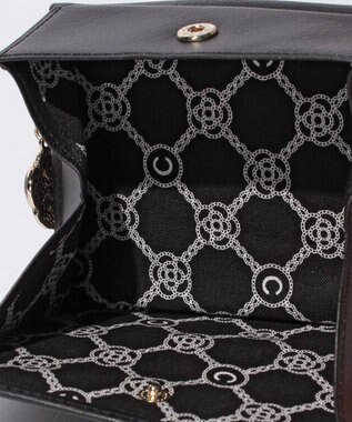 CLATHAS ワッフル　2つ折り財布 ブラック